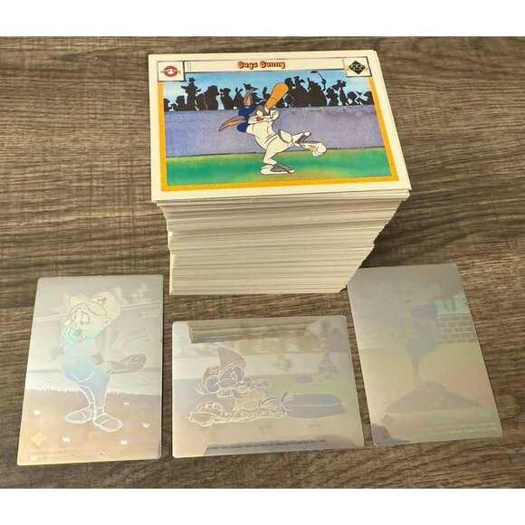 Other - 1990 Upper Deck Comic Ball Baseball 297 Trading Cards Set + 3 Holograms TC2